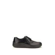 Prada Black Calf Leather Bos Taurus Low Top Sneakers