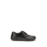 Prada Black Calf Leather Bos Taurus Low Top Sneakers