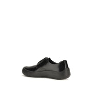 Prada Black Calf Leather Bos Taurus Low Top Sneakers