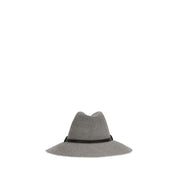 Brunello Cucinelli Gray Eco Fabric Fedora