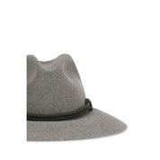 Brunello Cucinelli Gray Eco Fabric Fedora