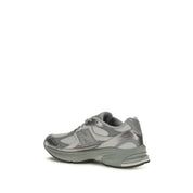 New Balance Gray Fabric Athletic Sneakers