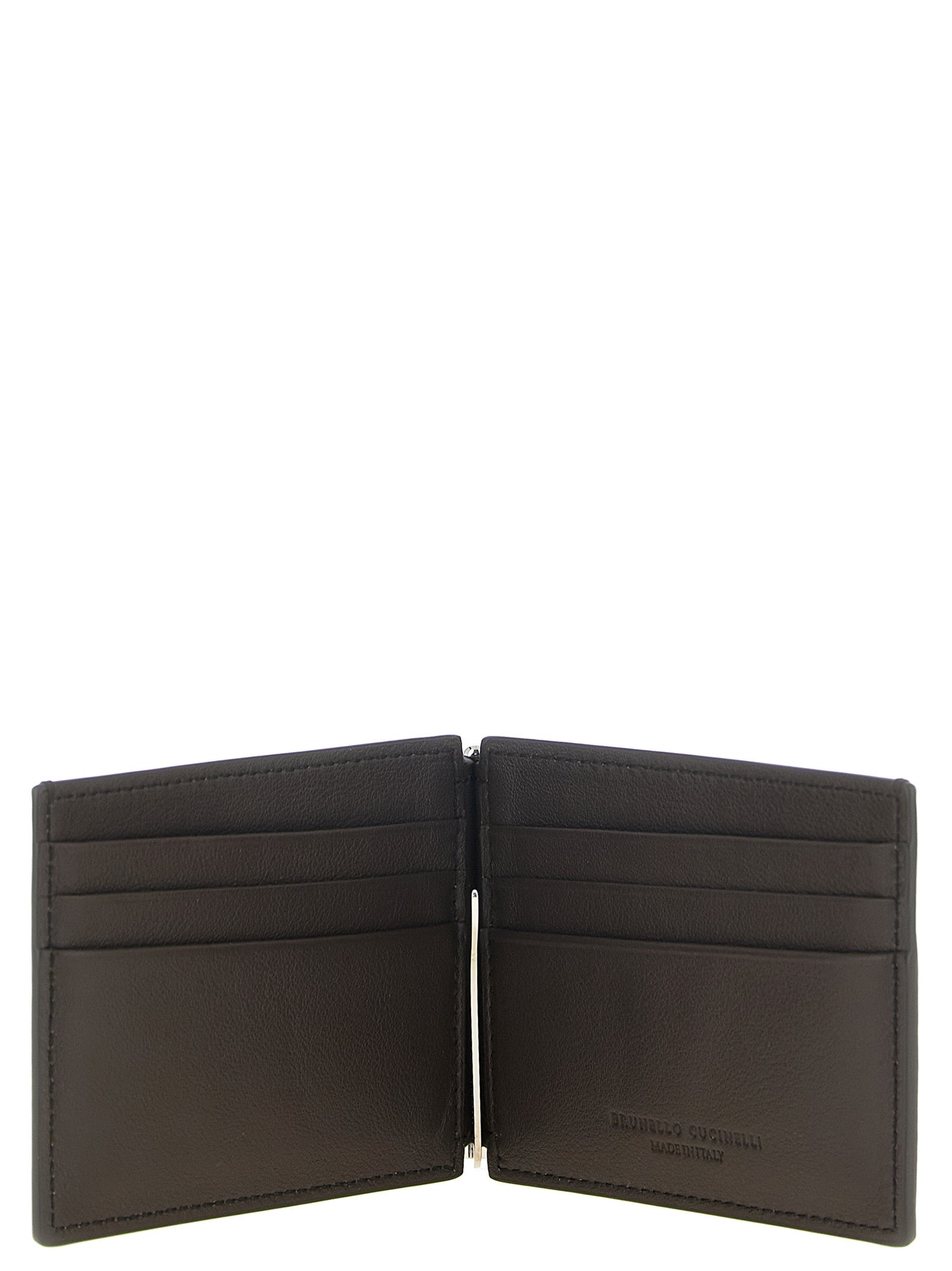 Brunello Cucinelli Brown Calfskin Money Clip
