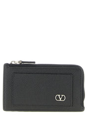 Valentino Garavani Black Calfskin Cardholder
