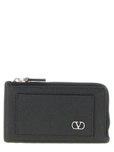 Valentino Garavani Black Calfskin Cardholder