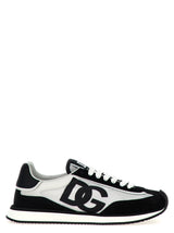 Dolce & Gabbana Bicolor Calfskin Athletic Sneakers