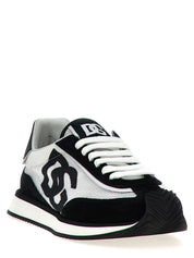 Dolce & Gabbana Bicolor Calfskin Athletic Sneakers