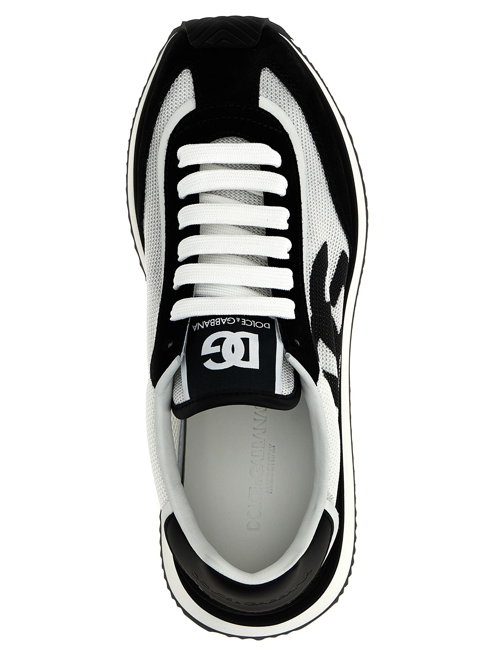 Dolce & Gabbana Bicolor Calfskin Athletic Sneakers