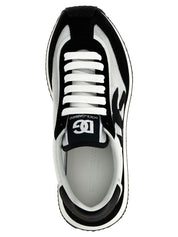 Dolce & Gabbana Bicolor Calfskin Athletic Sneakers