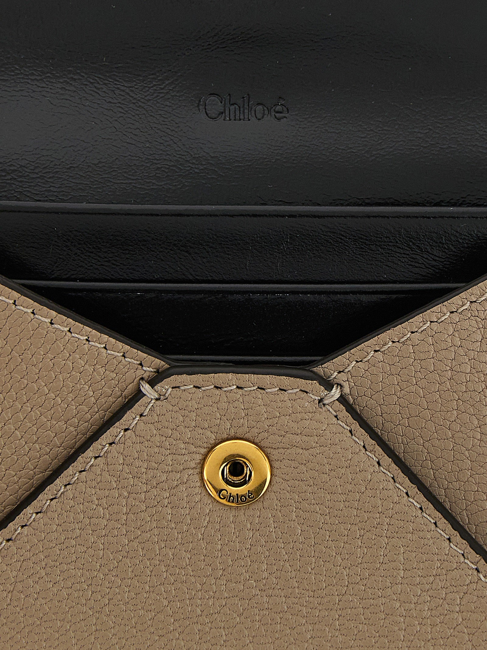 Chloé Beige Goatskin Cardholder