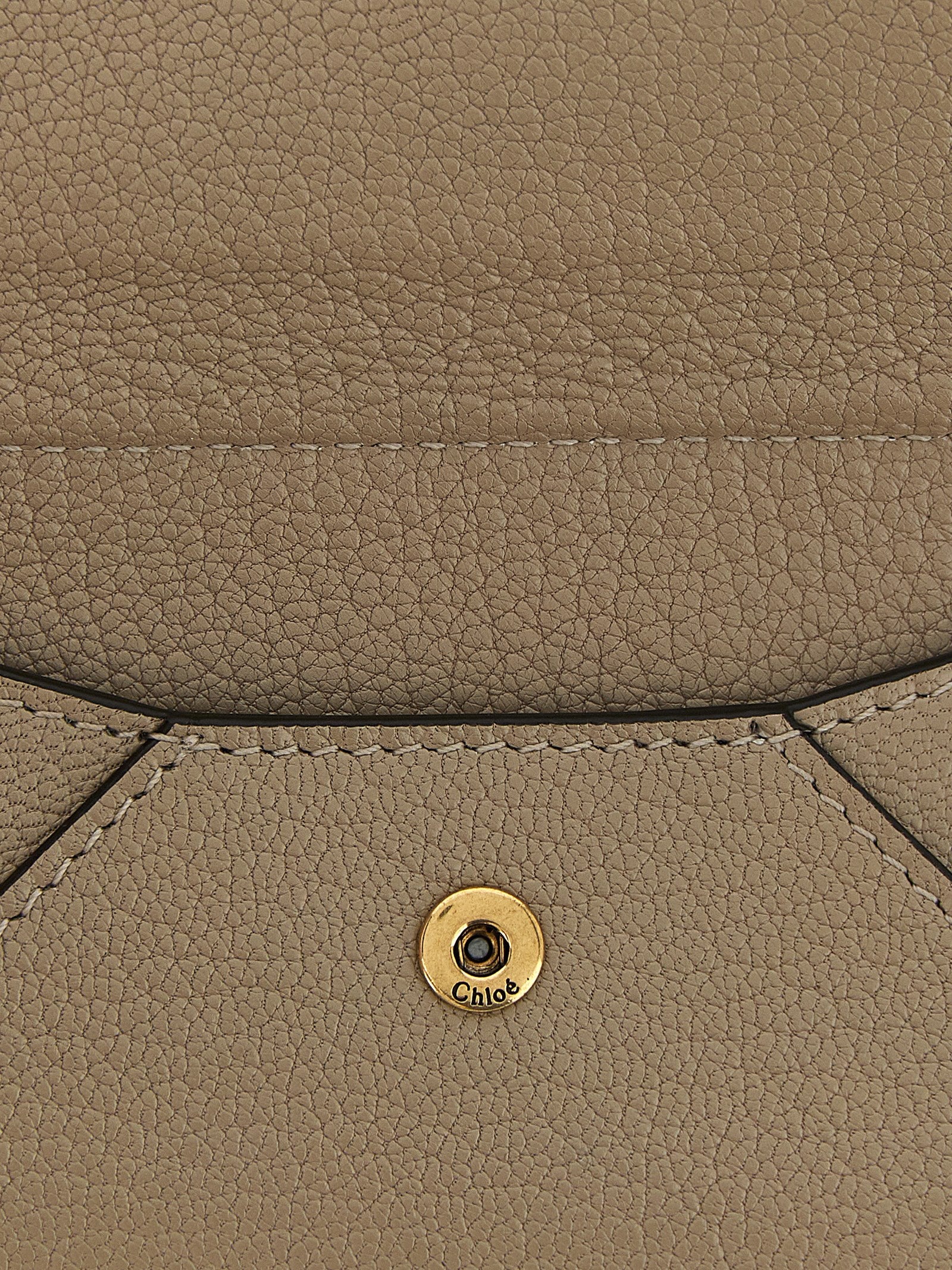 Chloé Beige Goatskin Cardholder
