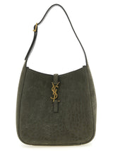 Saint Laurent Gray Lamb Leather Shoulder Bag