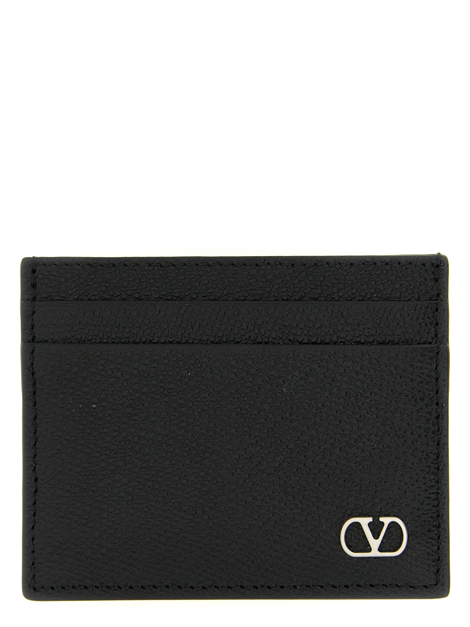 Valentino Garavani Black Calfskin Cardholder