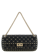Valentino Garavani Black Goatskin Shoulder Bag