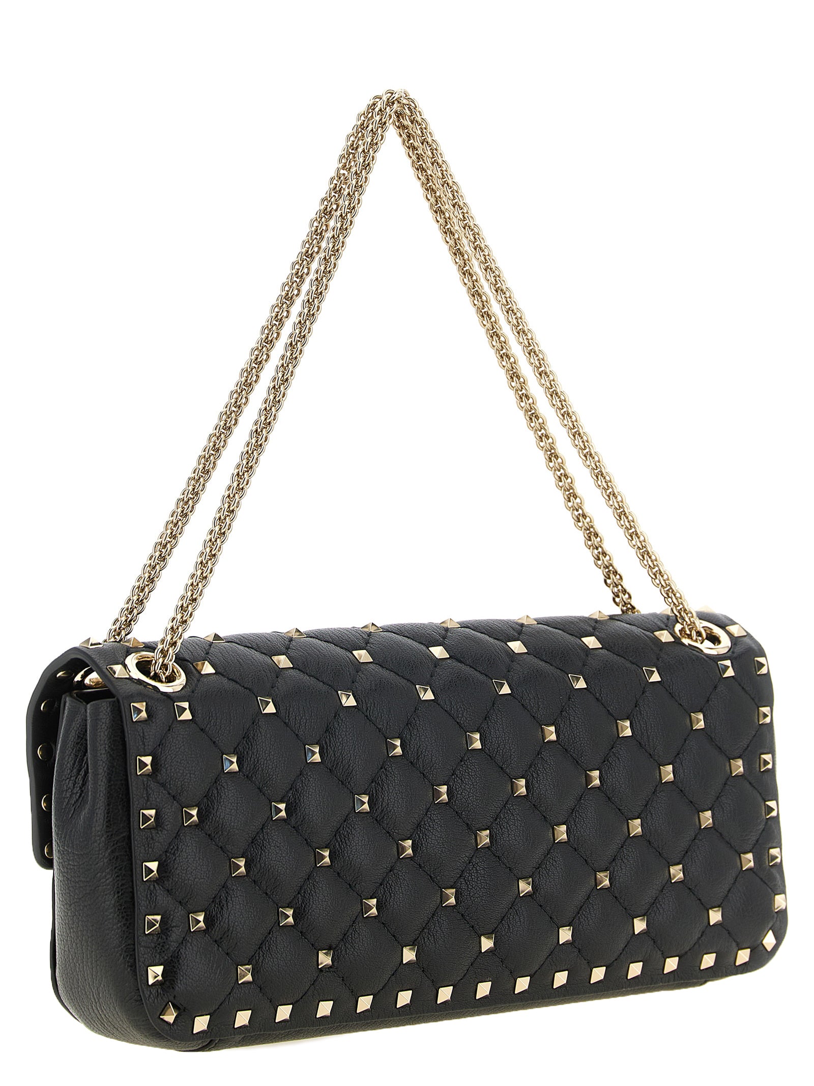 Valentino Garavani Black Goatskin Shoulder Bag
