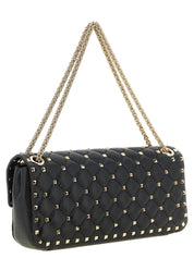 Valentino Garavani Black Goatskin Shoulder Bag