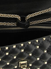 Valentino Garavani Black Goatskin Shoulder Bag