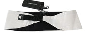 White Men Waist Belt 100% Silk Cummerbund