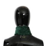 Green Fur Neck Collar Wrap Lambskin Scarf
