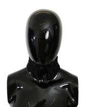 Black Fur Neck Collar Wrap Lambskin Scarf