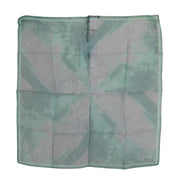 Costume National Green Silk Shawl Foulard Wrap Scarf