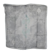 Costume National Gray Silk Shawl Foulard Wrap Scarf