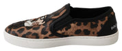 Leather Leopard #dgfamily Loafers Shoes