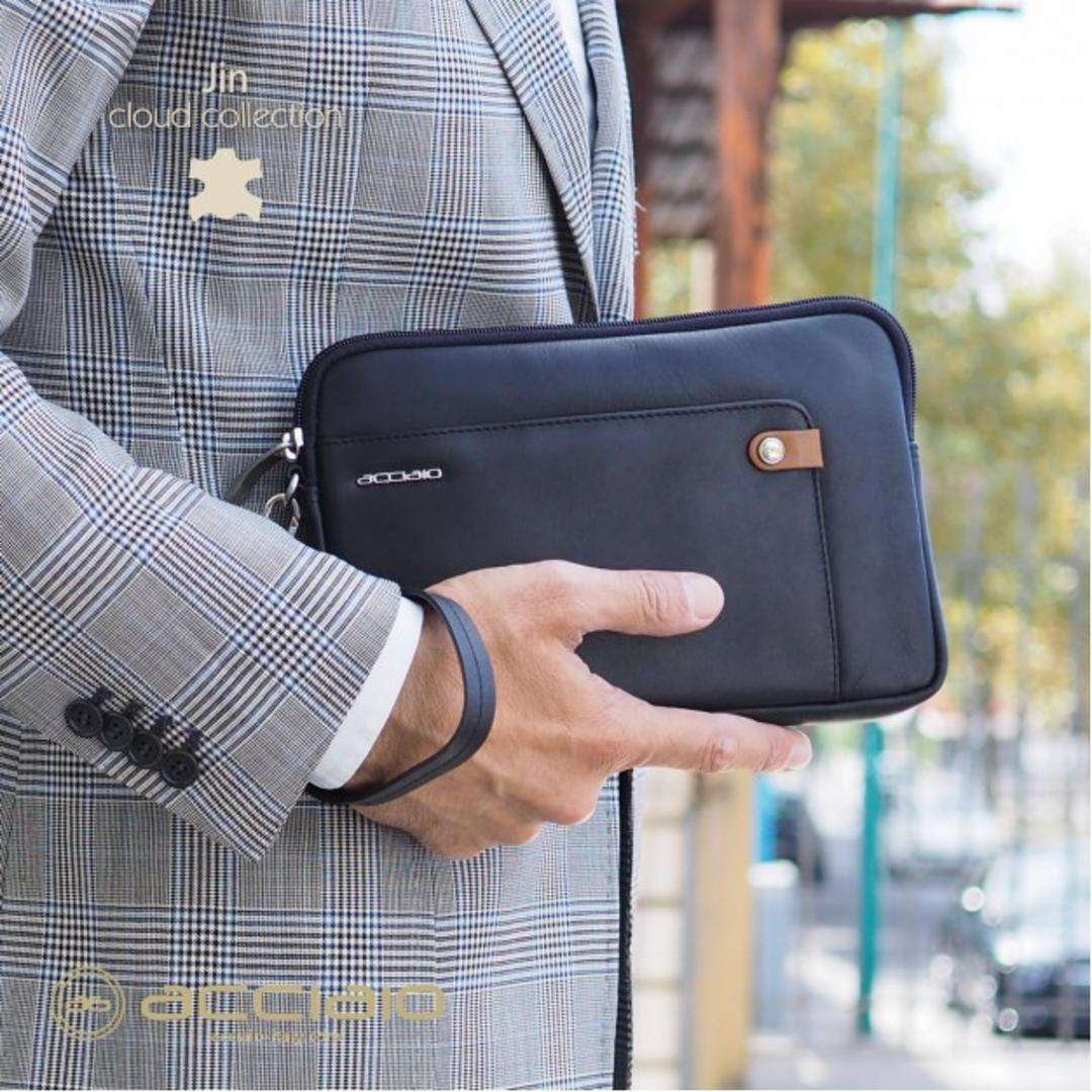 8481 Pochette Acciaio Blu 0000000129