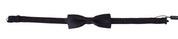 Gray Pattern Silk Adjustable Neck Papillon Bow Tie