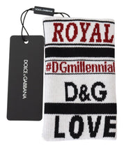 Multicolor Wool Knit D&G Love Wristband Wrap