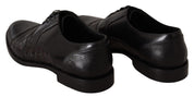 Black Leather Exotic Skins Formal Shoes