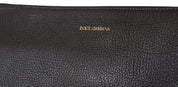 Black Exotic Leather Shoulder Sling Alta Sartoria Bag