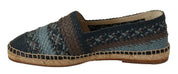 Blue Gray Slip On Buffalo Espadrille Shoes