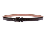 Brown Leather Logo Belt Cintura Belt