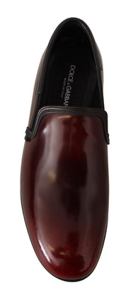 Bordeaux Patent Leather Dress Loafers Shoes