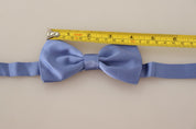 Purple 100% Silk Adjustable Neck Papillon Bow Tie