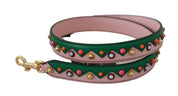 Shoulder Strap Leather Pink Handbag Accessory