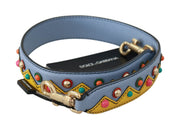 Blue Handbag Accessory Shoulder Strap Leather