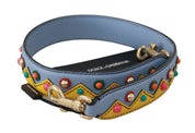 Blue Handbag Accessory Shoulder Strap Leather