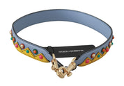 Blue Handbag Accessory Shoulder Strap Leather