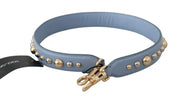 Blue Leather Handbag Accessory Shoulder Strap