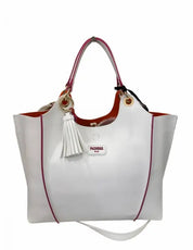 17437-ILL-S5B BORSA A SPALLA Pash Bag Bianco/Cuoio 0000000442 - UNICA / Bianco/Cuoio - BORSA A SPALLA