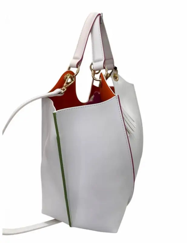17437-ILL-S5B BORSA A SPALLA Pash Bag Bianco/Cuoio 0000000442 - UNICA / Bianco/Cuoio - BORSA A SPALLA
