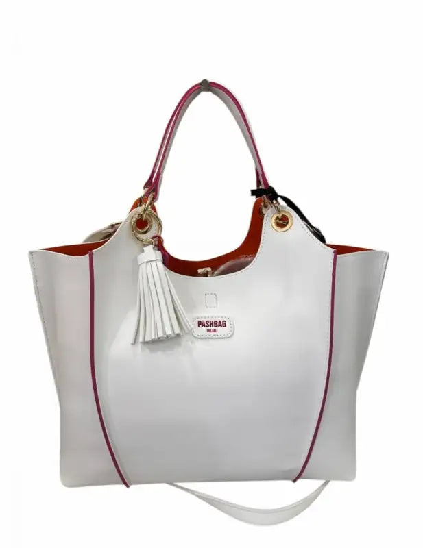 17437-ILL-S5B BORSA A SPALLA Pash Bag Bianco/Cuoio 0000000442 - UNICA / Bianco/Cuoio - BORSA A SPALLA