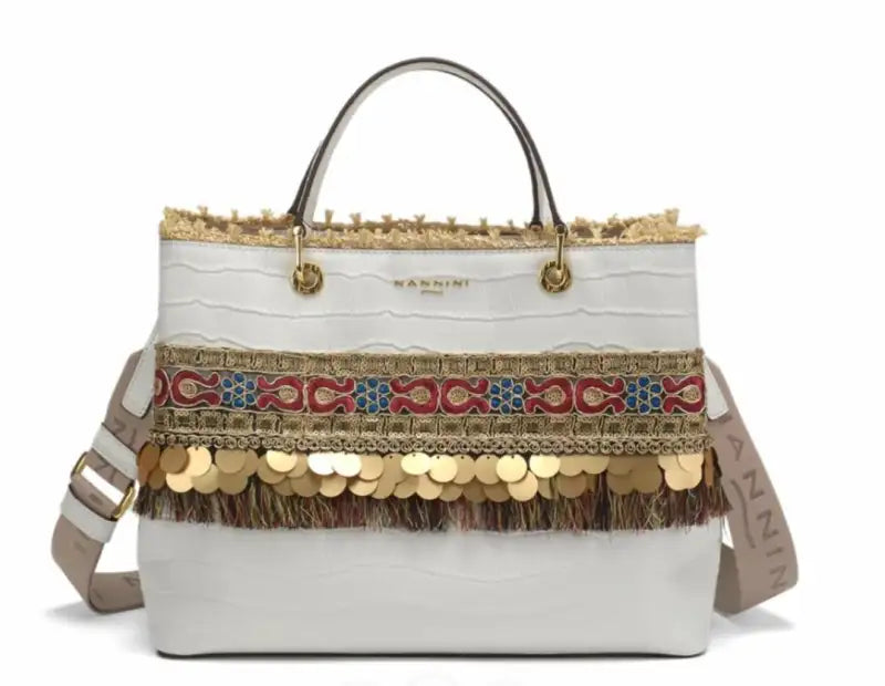 18528 BORSA A MANO Nannini Bianco 0000000713 - UNICA / Bianco - BORSA A MANO