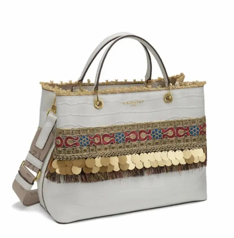 18528 BORSA A MANO Nannini Bianco 0000000713 - UNICA / Bianco - BORSA A MANO