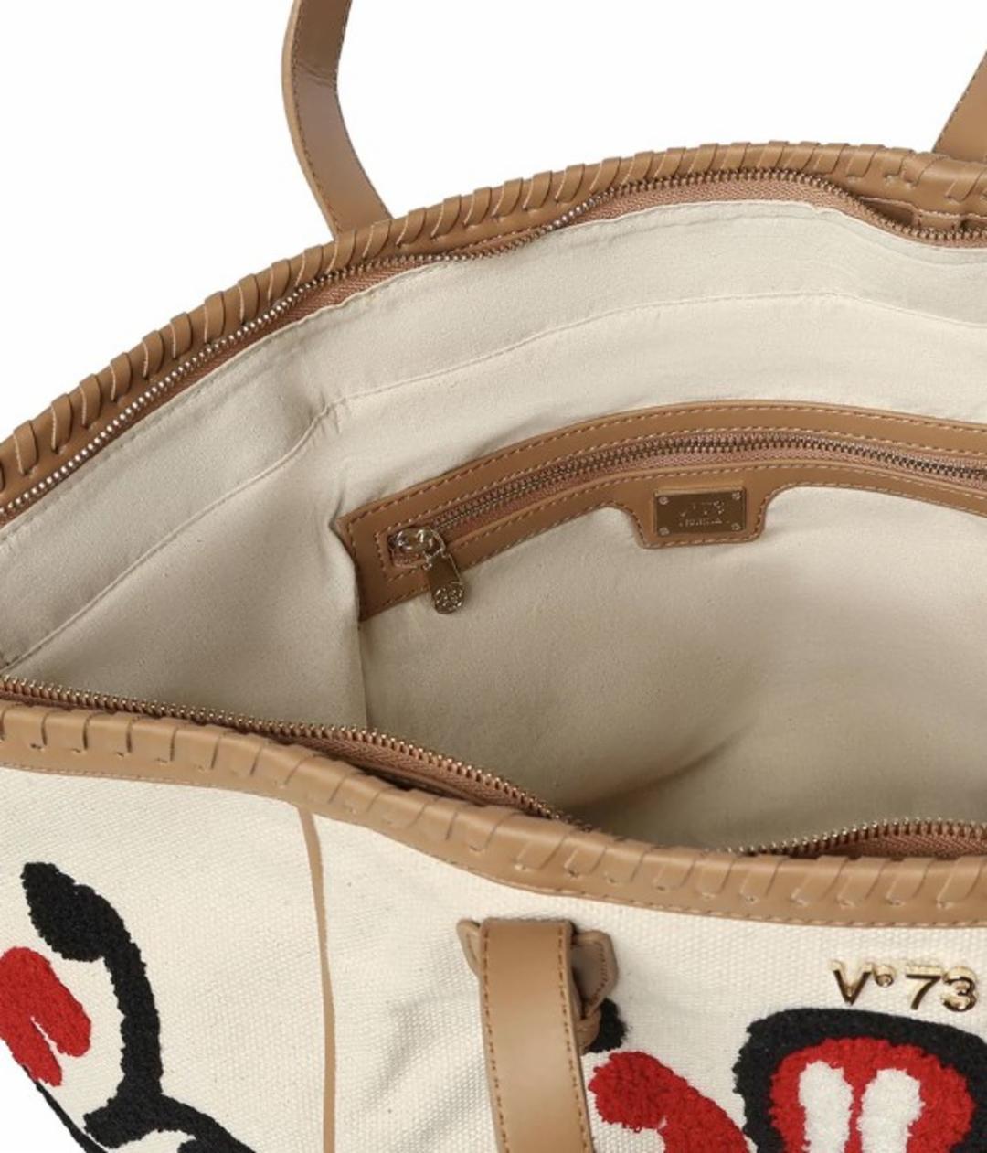 73BS9NA01 BORSE SHOPPING V73 Cuoio/Rosso 0000000331