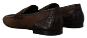 Shoes Dress Loafers Brown Leather Slip Shoes