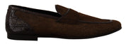 Shoes Dress Loafers Brown Leather Slip Shoes