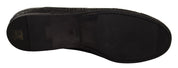 Black Caiman Leather Mens Oxford Shoes